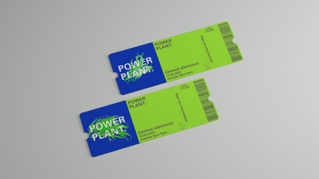 identity design of the exhibition, ticket